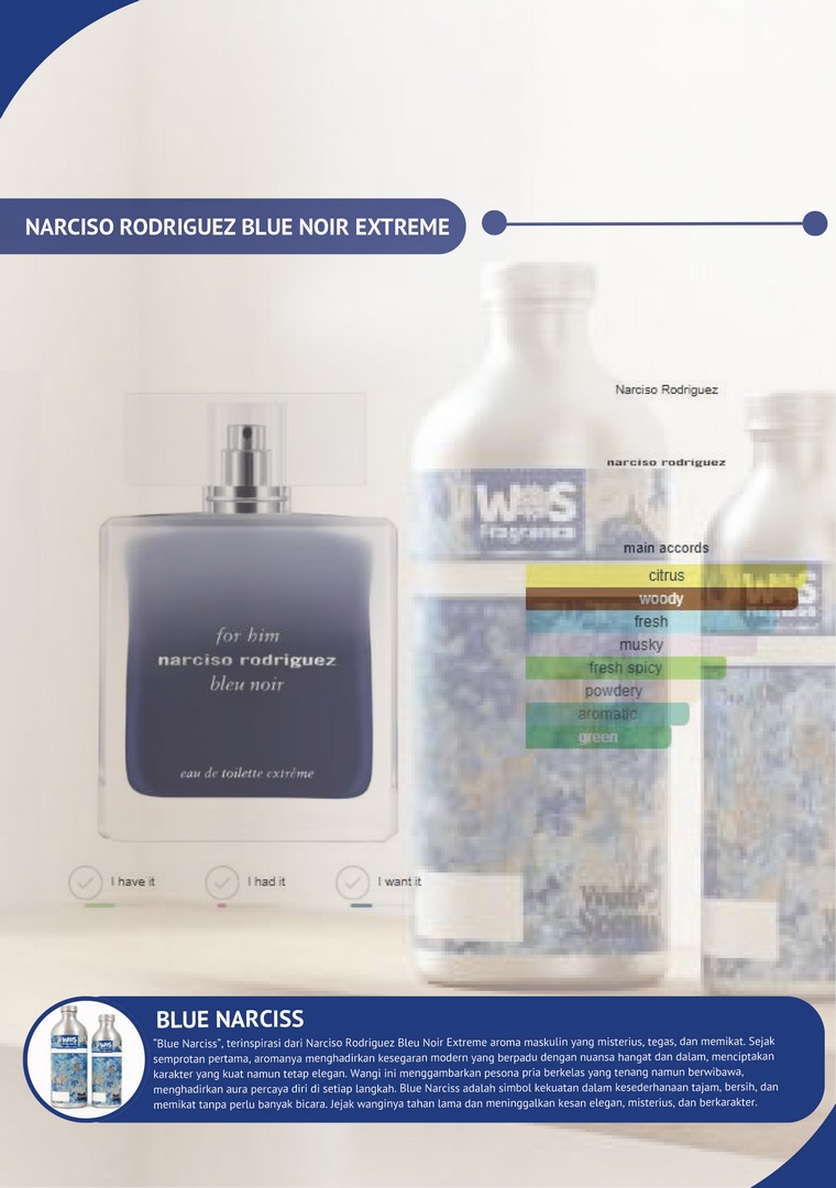 product - Man - Blue Narciss